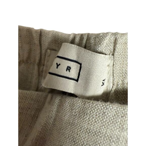 AYR The Alfresco Natural Linen Beige Wide Leg Casual Lightweight Pants Size XL - Picture 5 of 13